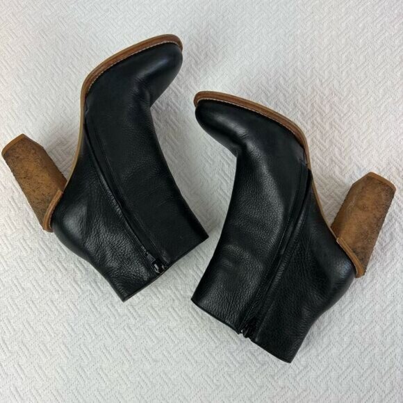 See by Chloé Edith Ankle Boot Women's 38.5 US 8.5 Black 100% Calf-Skin Leather - Picture 4 of 14
